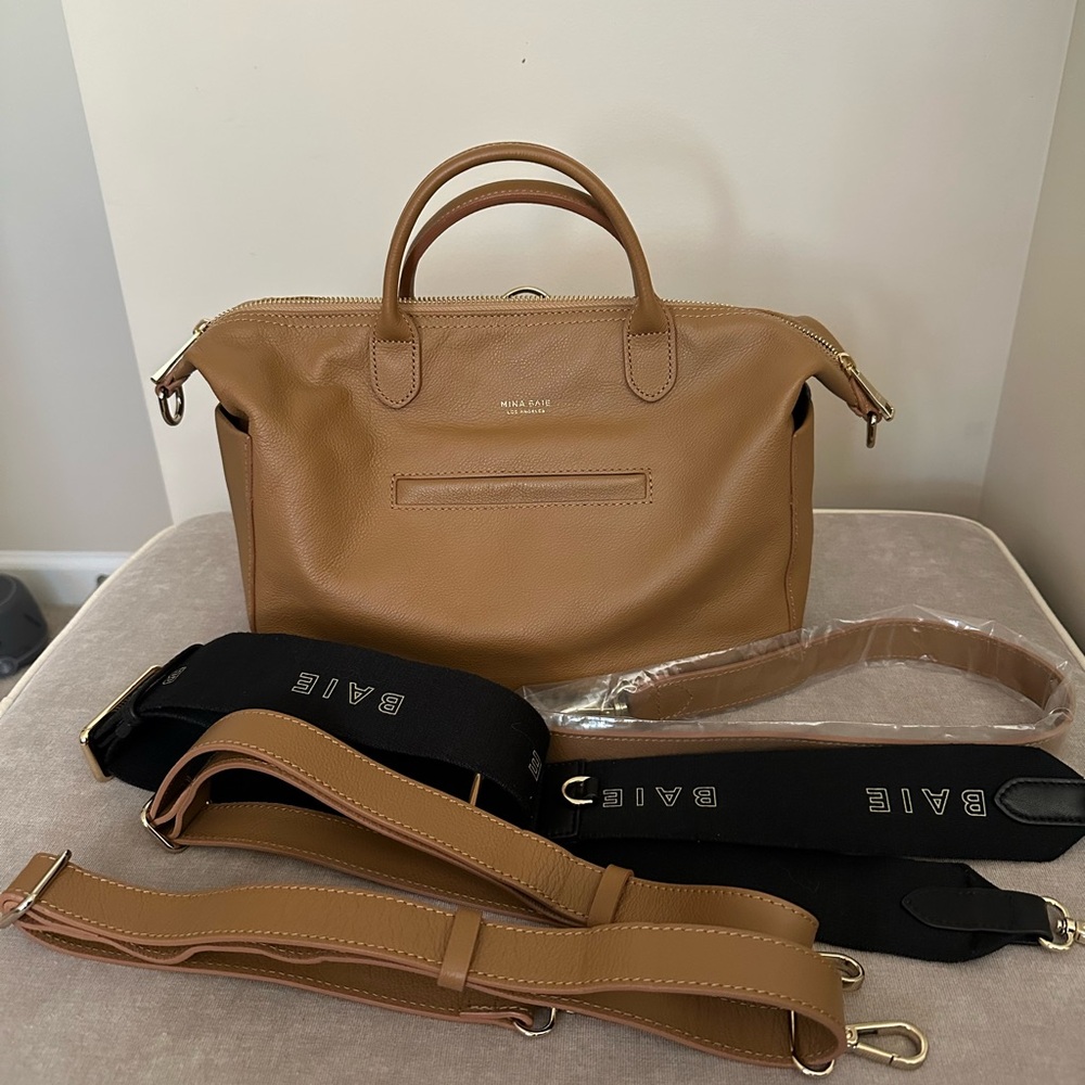 Mina Baie Mini Emmy Leather TAN EUC